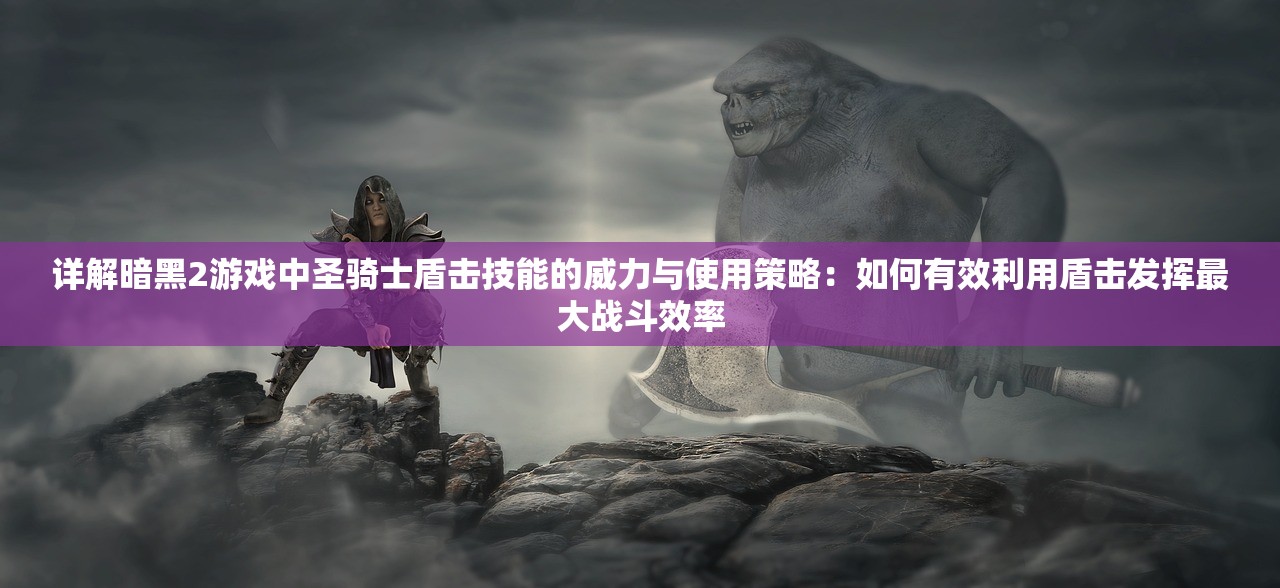 详解暗黑2游戏中圣骑士盾击技能的威力与使用策略：如何有效利用盾击发挥最大战斗效率