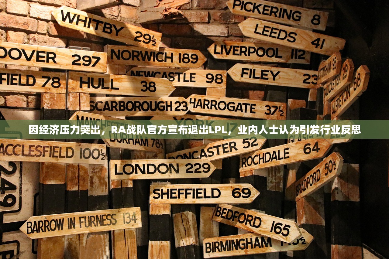 因经济压力突出，RA战队官方宣布退出LPL，业内人士认为引发行业反思