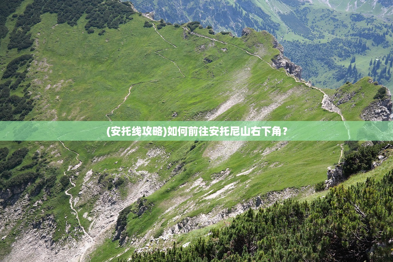 (安托线攻略)如何前往安托尼山右下角？