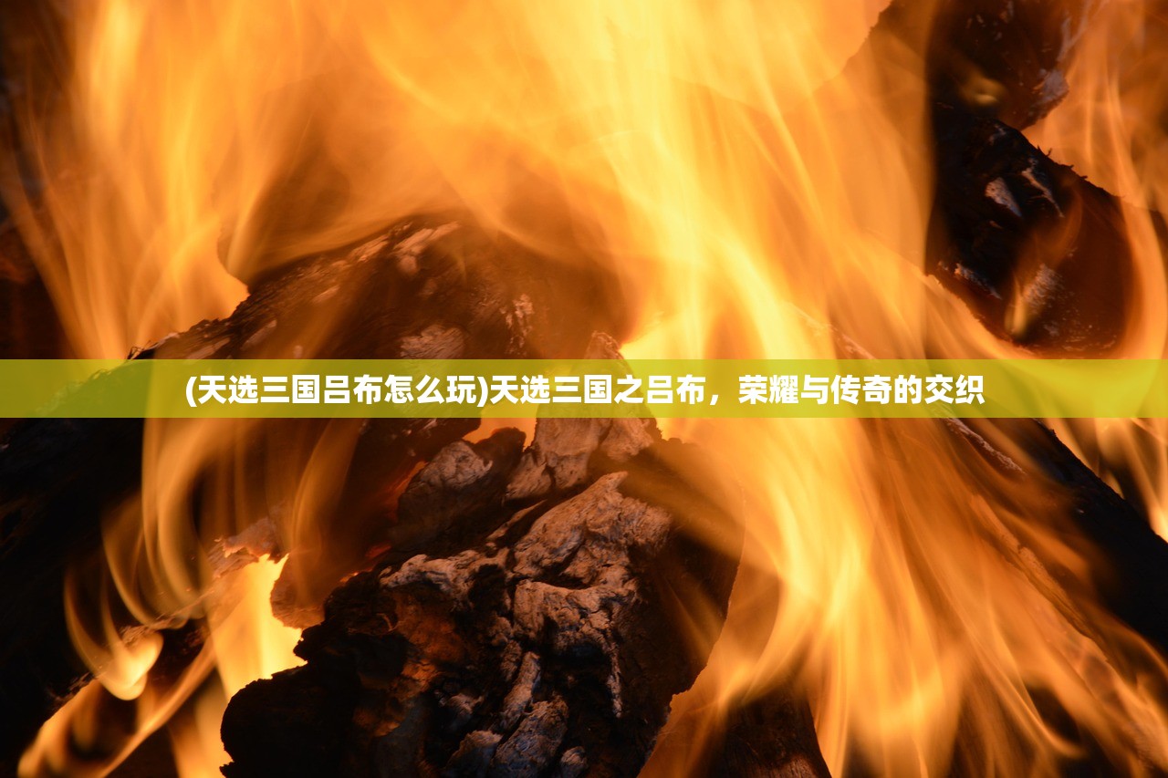 (天选三国吕布怎么玩)天选三国之吕布，荣耀与传奇的交织
