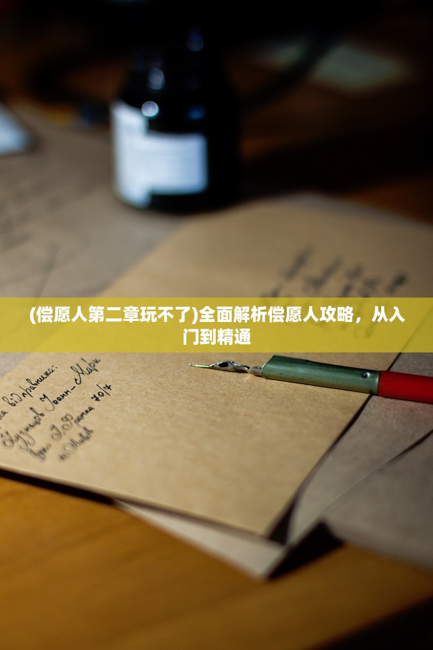(偿愿人第二章玩不了)全面解析偿愿人攻略，从入门到精通