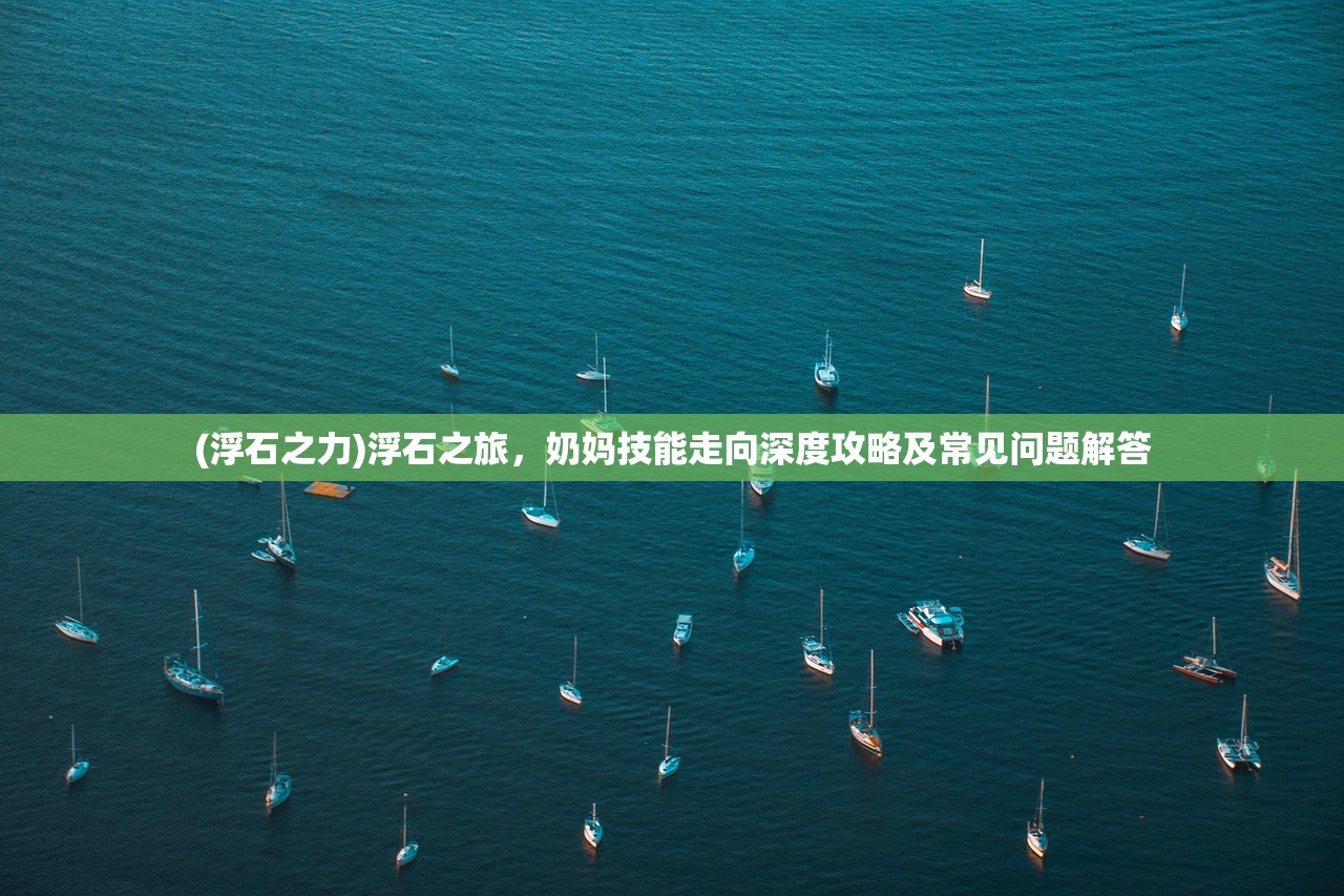 (浮石之力)浮石之旅，奶妈技能走向深度攻略及常见问题解答