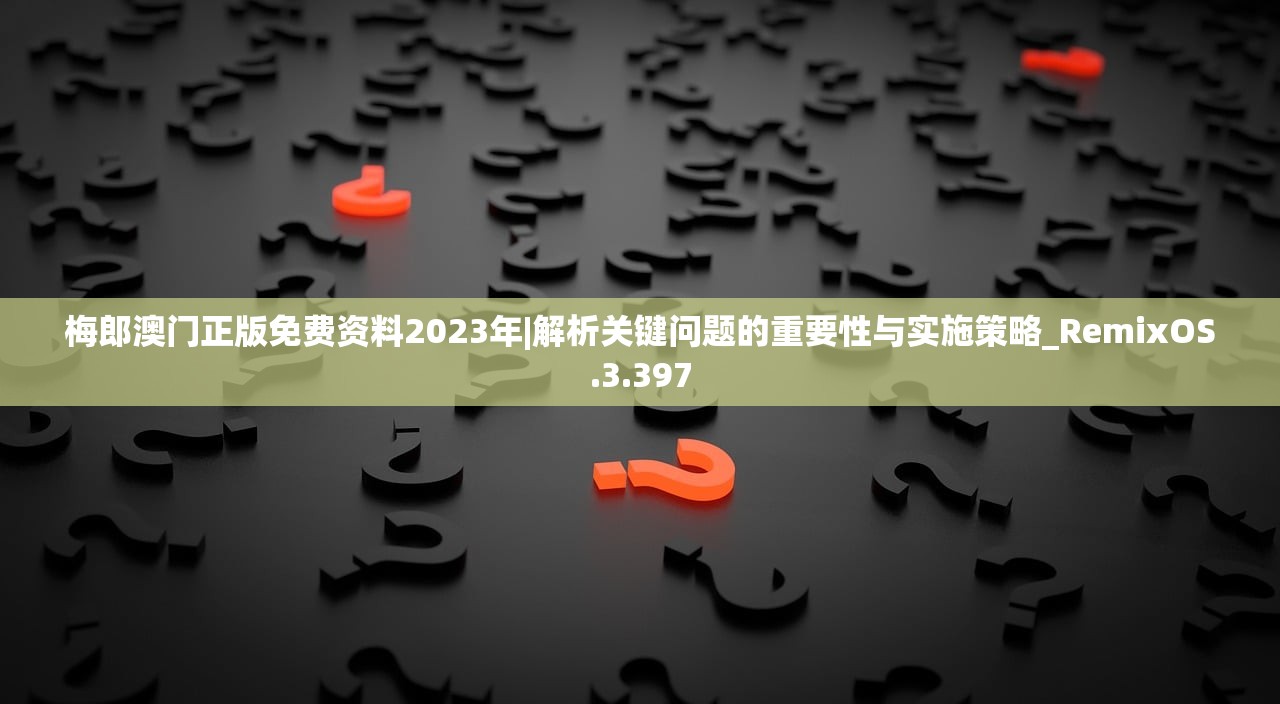 梅郎澳门正版免费资料2023年|解析关键问题的重要性与实施策略_RemixOS.3.397