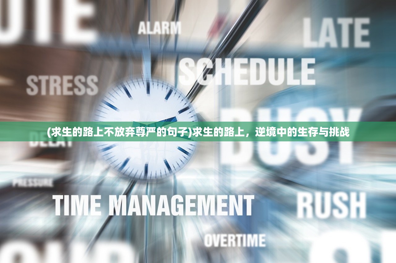 (求生的路上不放弃尊严的句子)求生的路上，逆境中的生存与挑战