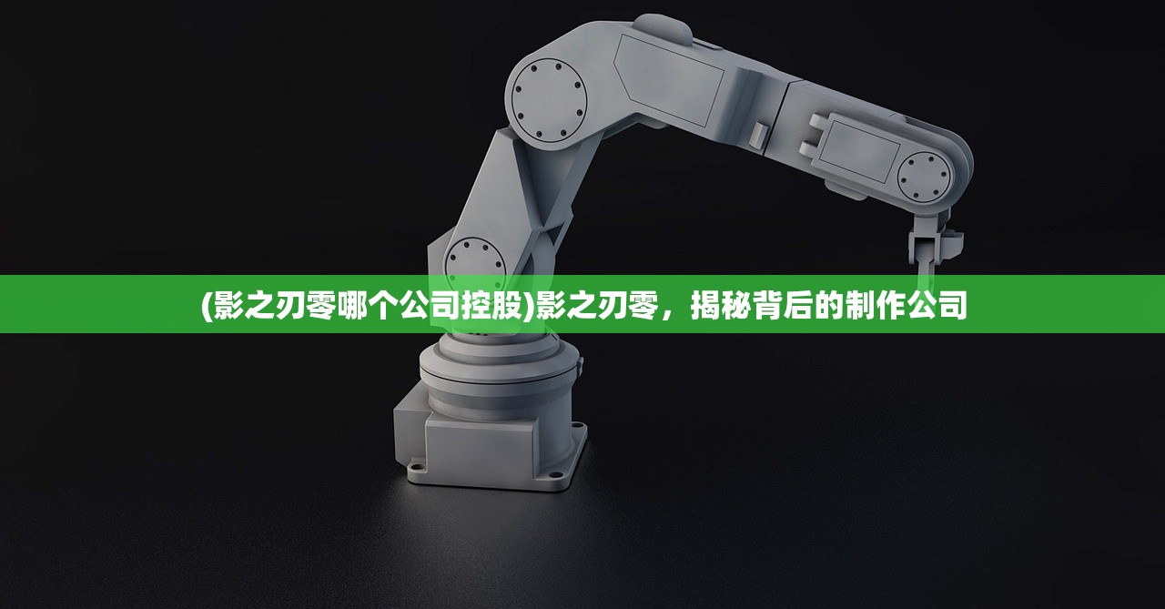 (影之刃零哪个公司控股)影之刃零，揭秘背后的制作公司