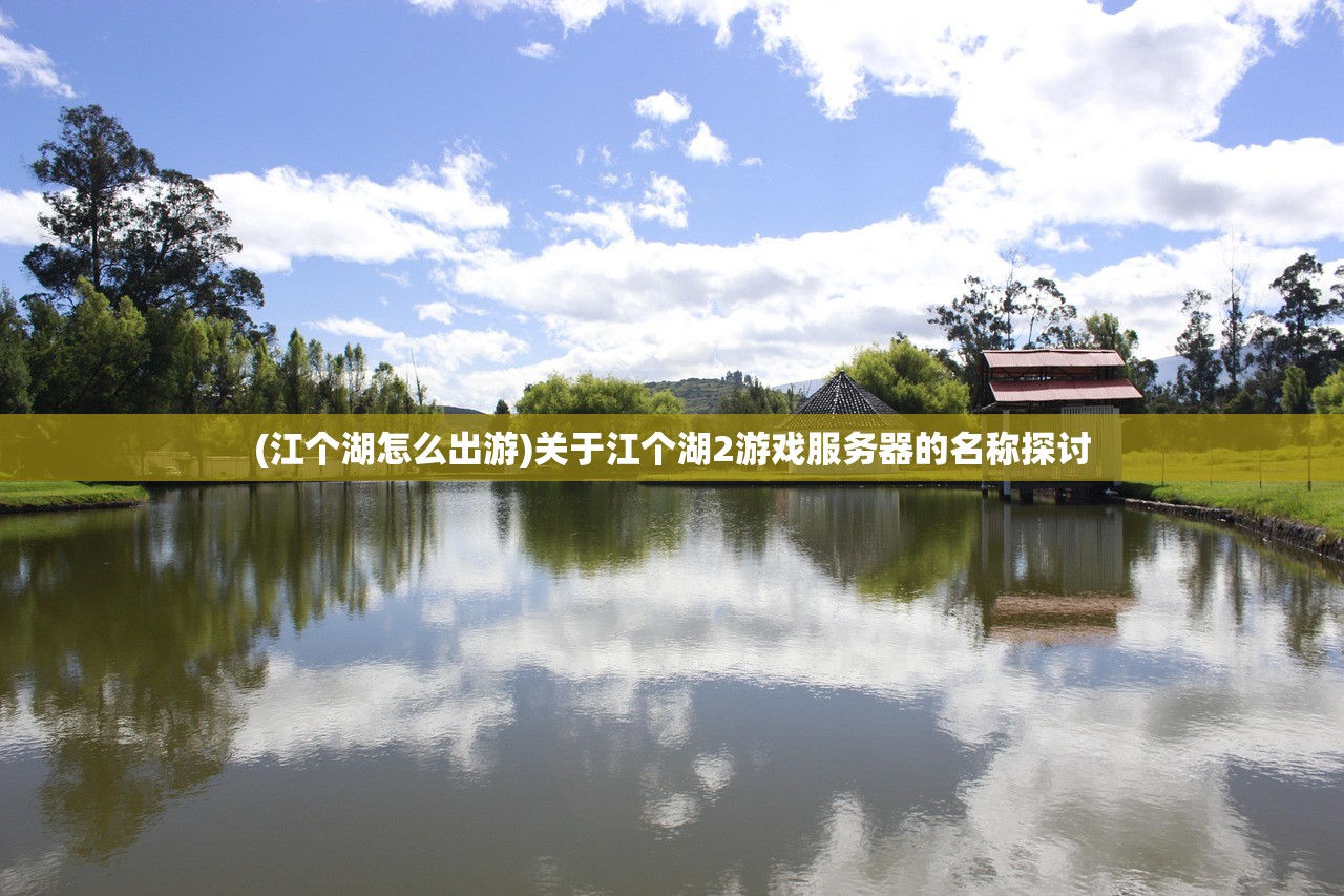 (江个湖怎么出游)关于江个湖2游戏服务器的名称探讨