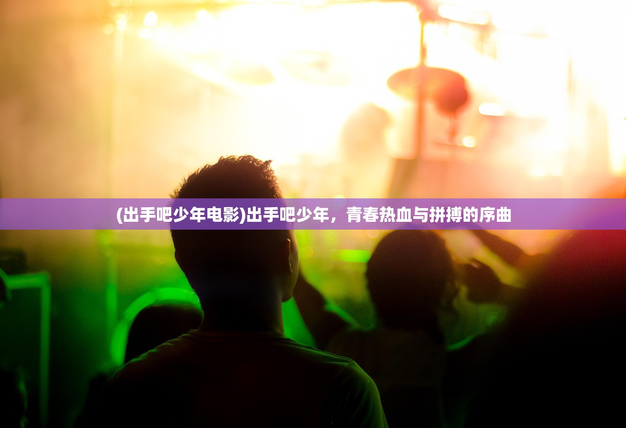(出手吧少年电影)出手吧少年，青春热血与拼搏的序曲