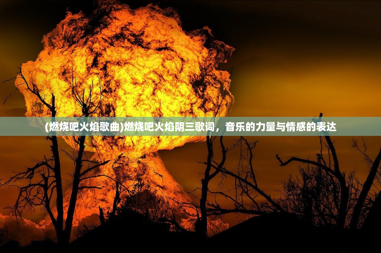 (燃烧吧火焰歌曲)燃烧吧火焰阴三歌词，音乐的力量与情感的表达
