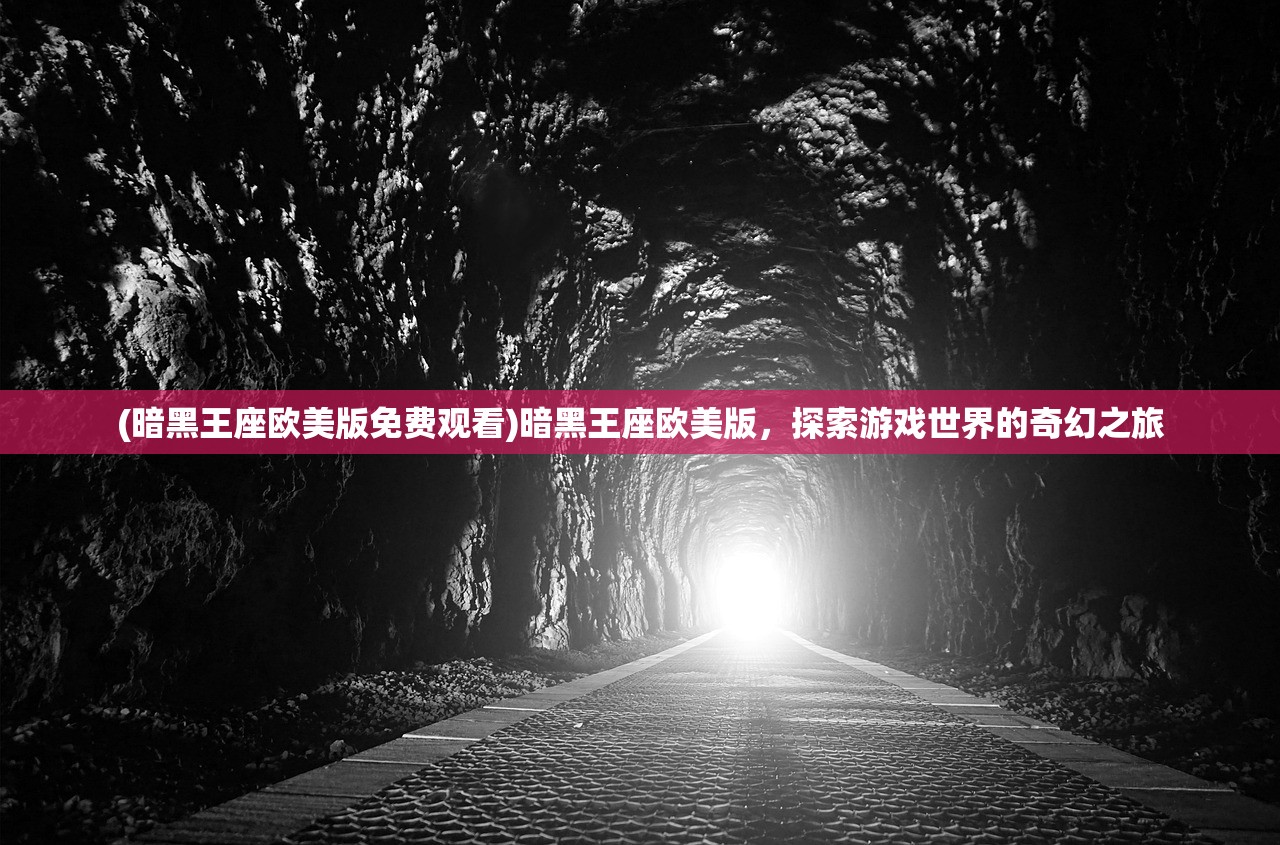 (暗黑王座欧美版免费观看)暗黑王座欧美版，探索游戏世界的奇幻之旅