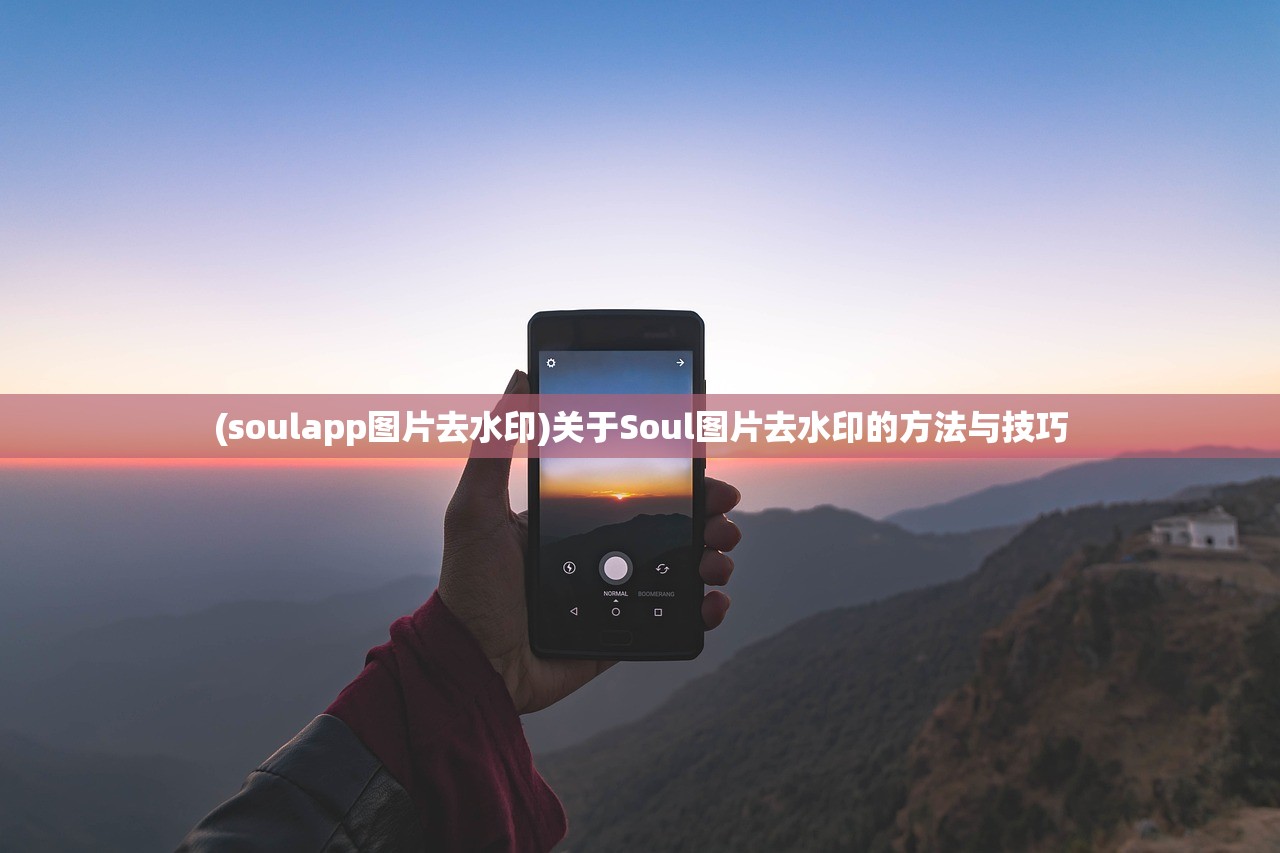 (soulapp图片去水印)关于Soul图片去水印的方法与技巧