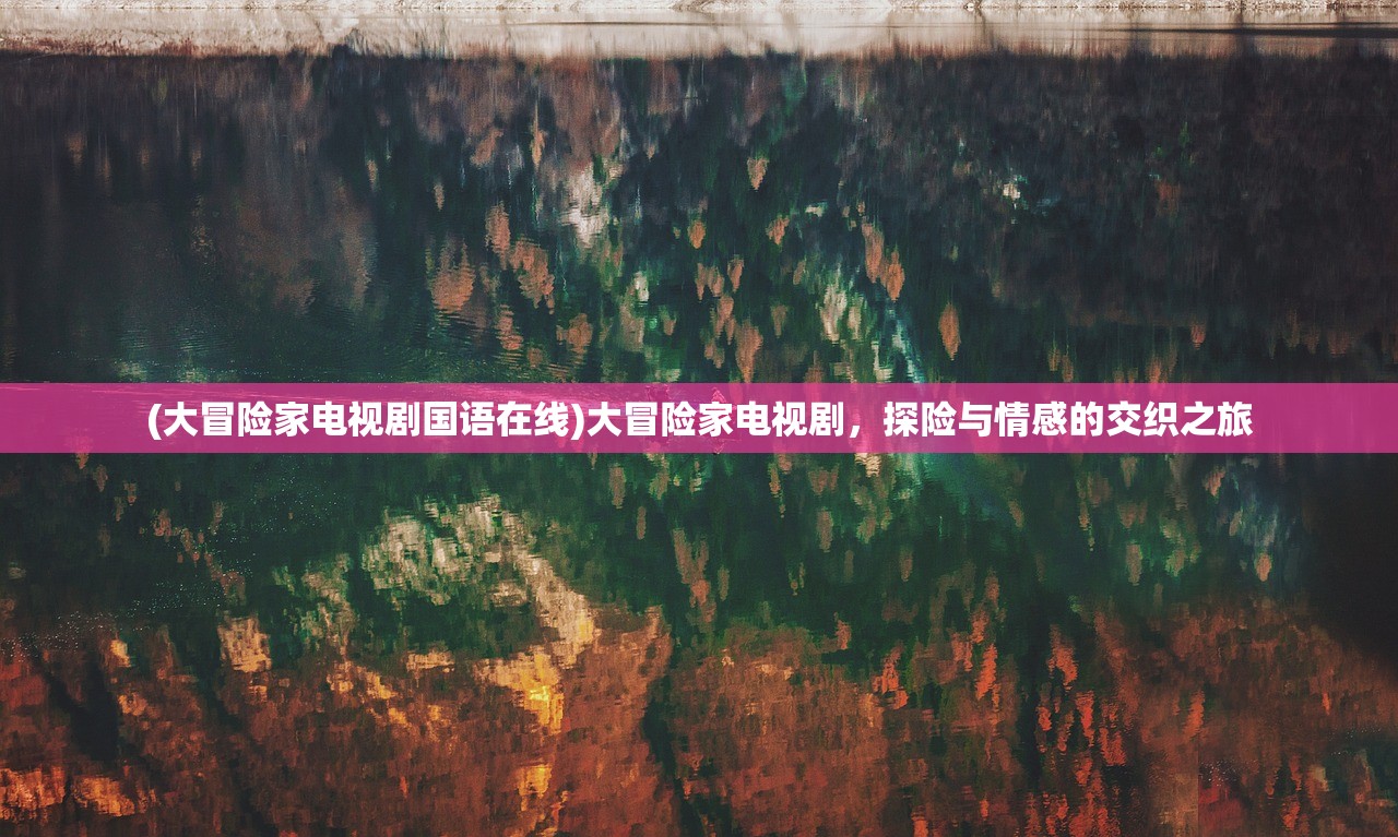 (大冒险家电视剧国语在线)大冒险家电视剧，探险与情感的交织之旅
